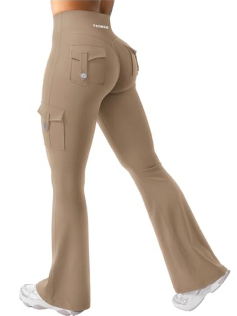 Women's Flare Leggings High Rise Compression Workout Yoga Pants with Pockets